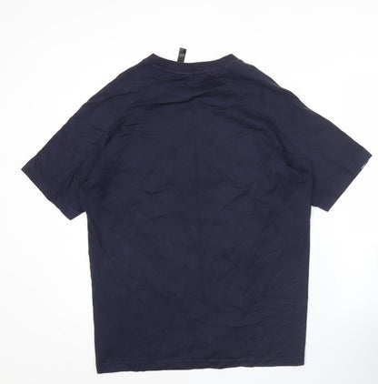Mens UK Size M adidas Blue  T-Shirt