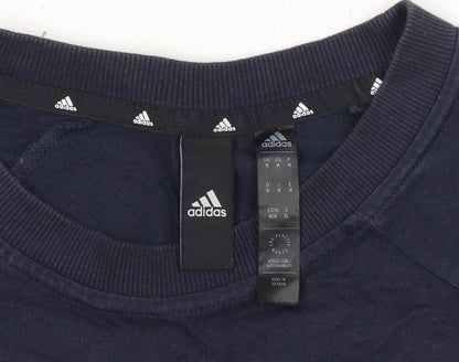 Mens UK Size M adidas Blue  T-Shirt