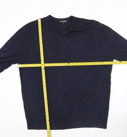 Debenhams Men’s Blue Acrylic V-Neck Pullover Jumper L