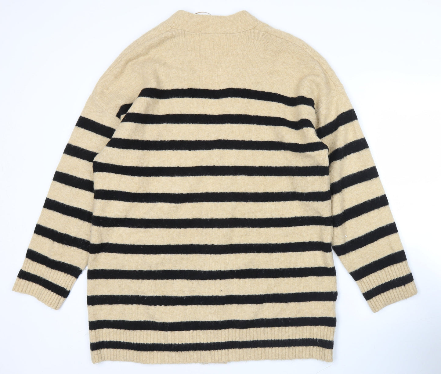 Womens UK Size M MNG Beige Cardigan Jumper