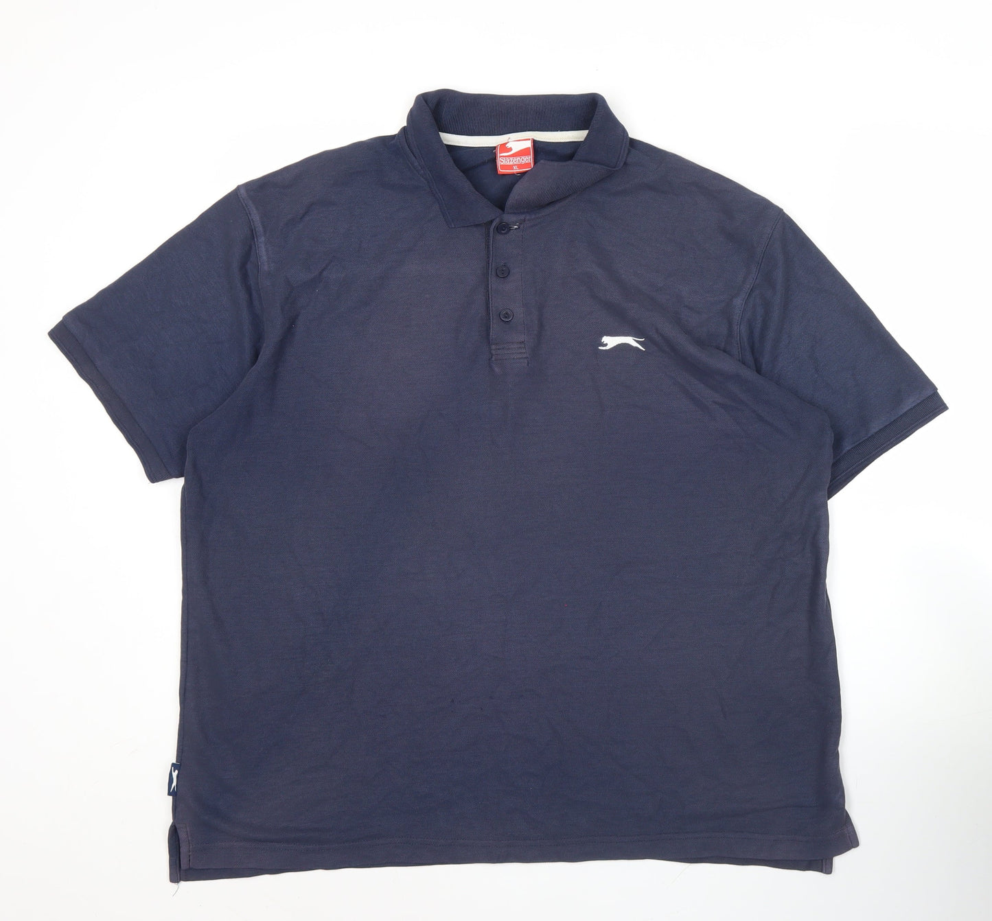 Slazenger Men’s Blue Polo Shirt XL Regular Fit Casual Sportswear