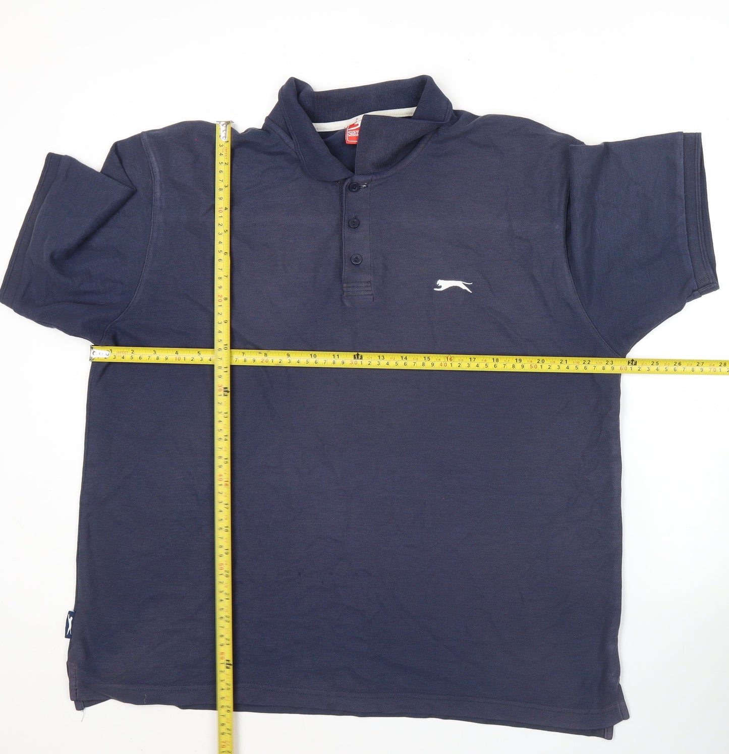 Slazenger Men’s Blue Polo Shirt XL Regular Fit Casual Sportswear