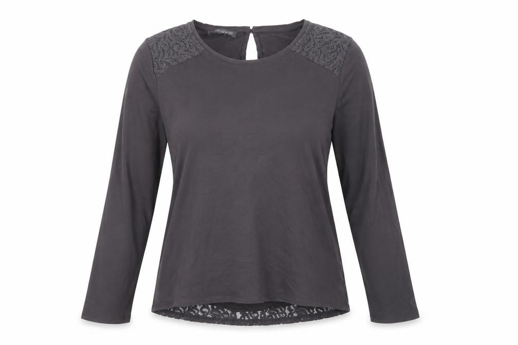 Womens UK Size 8 Laura Ashley Black Basic Blouse