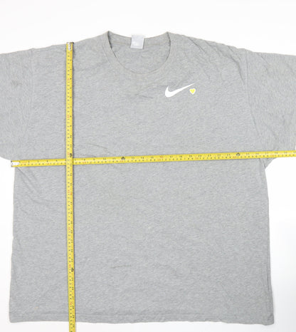 Nike Mens Grey 2XL Short Sleeve Crew Neck Cotton T-Shirt