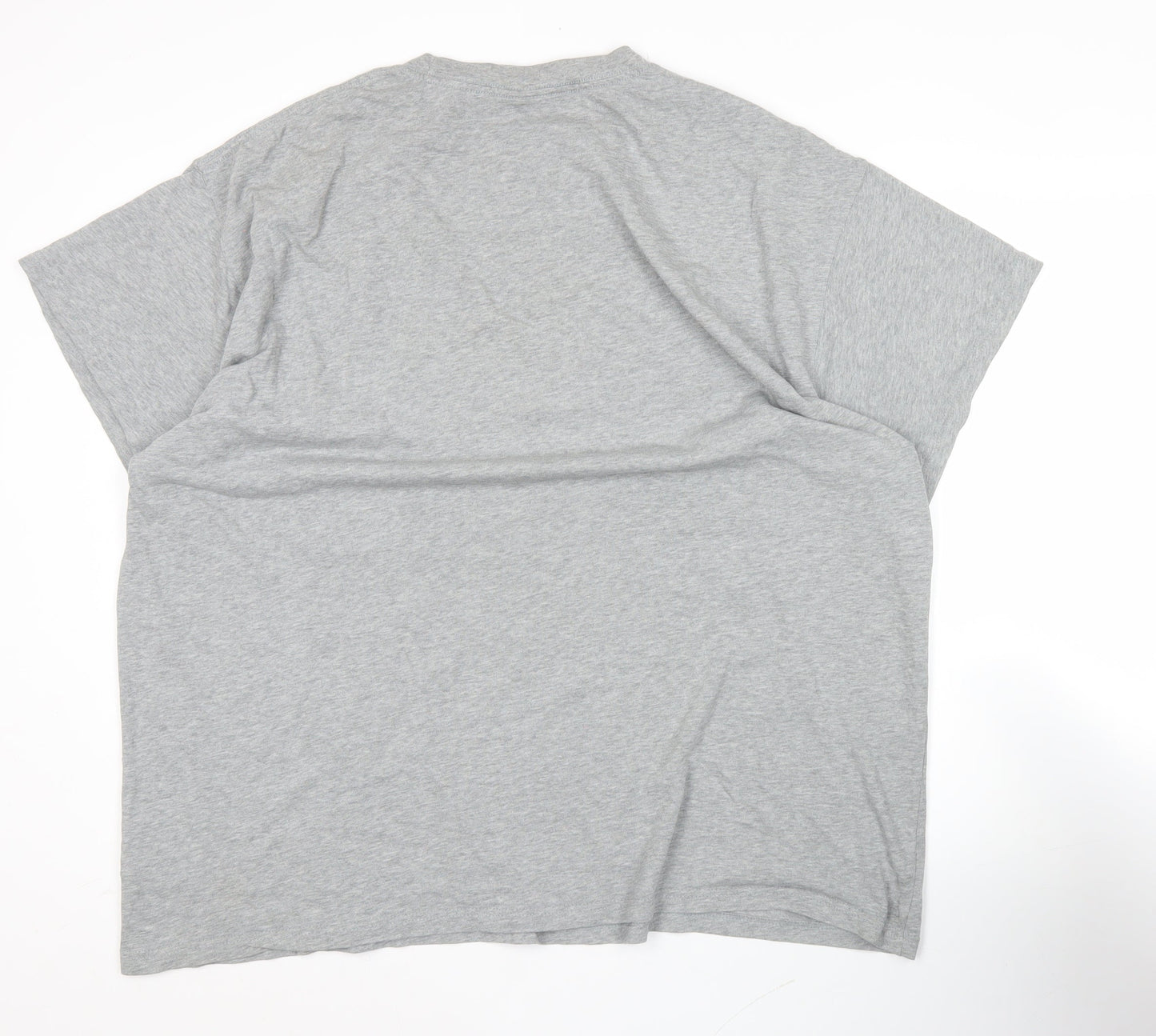 Nike Mens Grey 2XL Short Sleeve Crew Neck Cotton T-Shirt