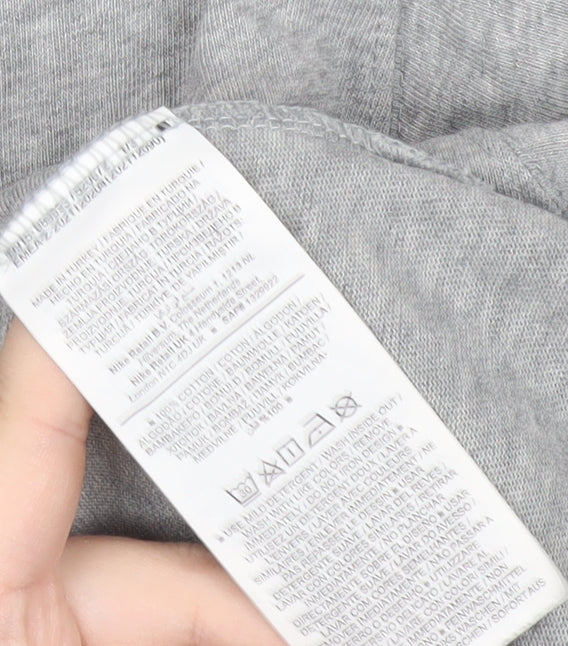 Nike Mens Grey 2XL Short Sleeve Crew Neck Cotton T-Shirt