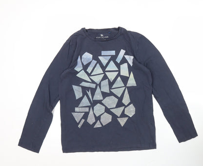 Tom Tailor Boys Blue Long Sleeve Graphic Print Cotton T-Shirt 12-13Y