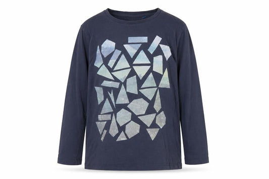 Tom Tailor Boys Blue Long Sleeve Graphic Print Cotton T-Shirt 12-13Y