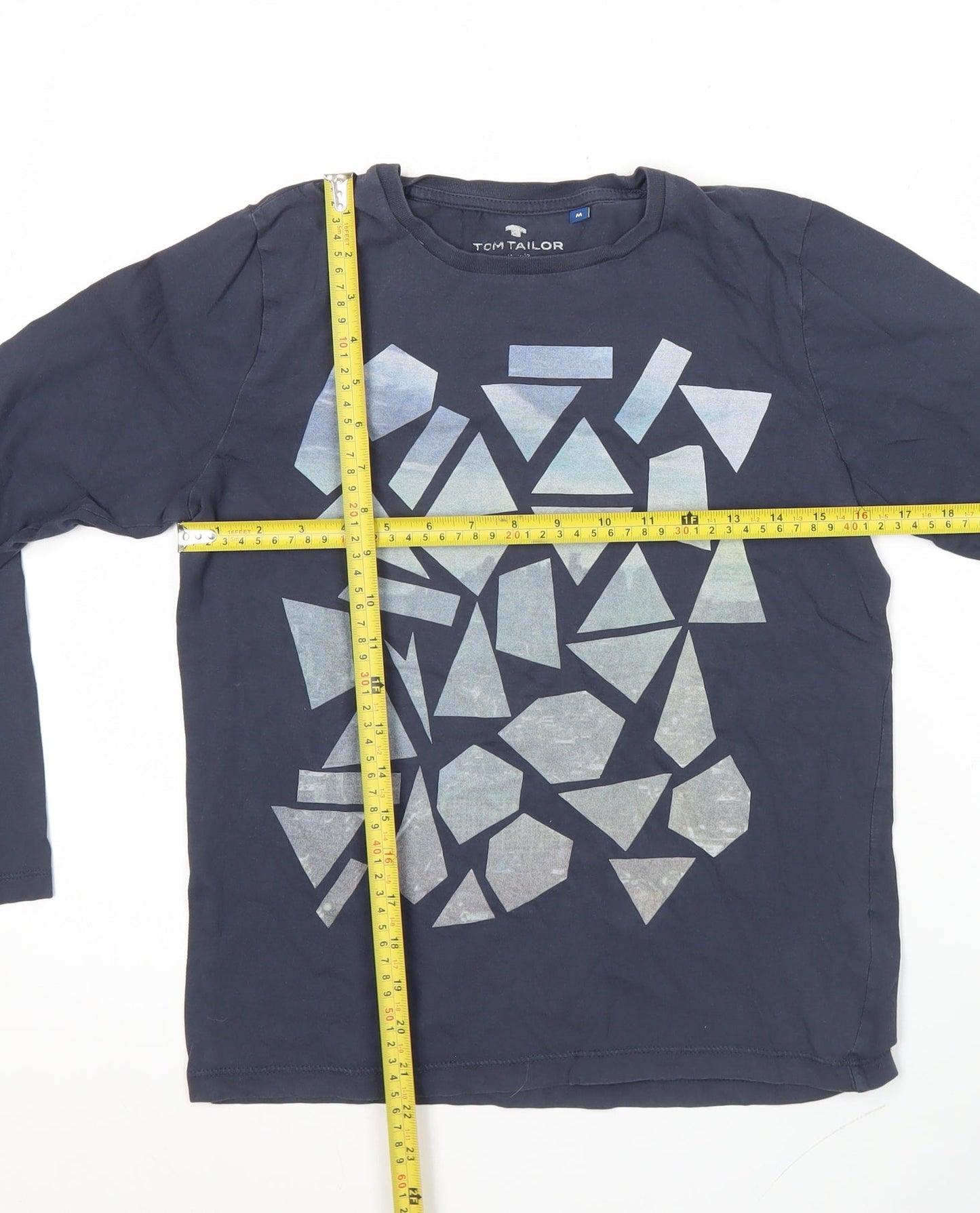 Tom Tailor Boys Blue Long Sleeve Graphic Print Cotton T-Shirt 12-13Y