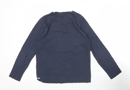 Tom Tailor Boys Blue Long Sleeve Graphic Print Cotton T-Shirt 12-13Y