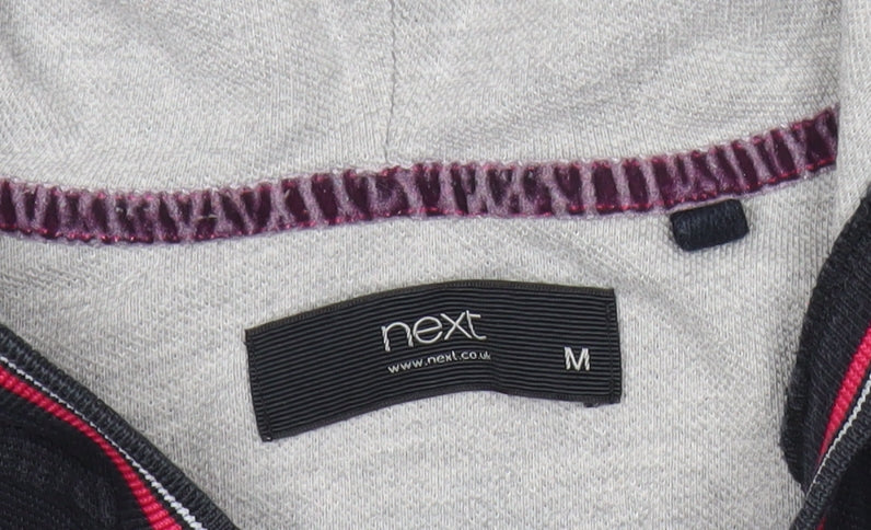 Womens UK Size M NEXT Black Basic Polo