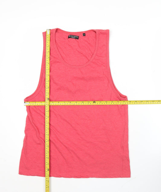 Womens UK Size S Brave Soul Pink Basic Tank