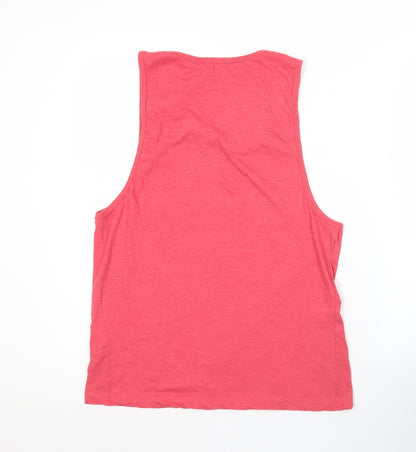 Womens UK Size S Brave Soul Pink Basic Tank