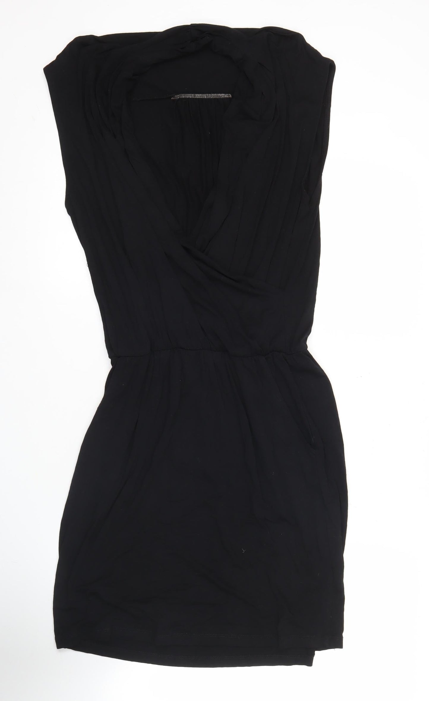 mbyM Womens Black Strapless Knee Length Dress Size M Party Cocktail