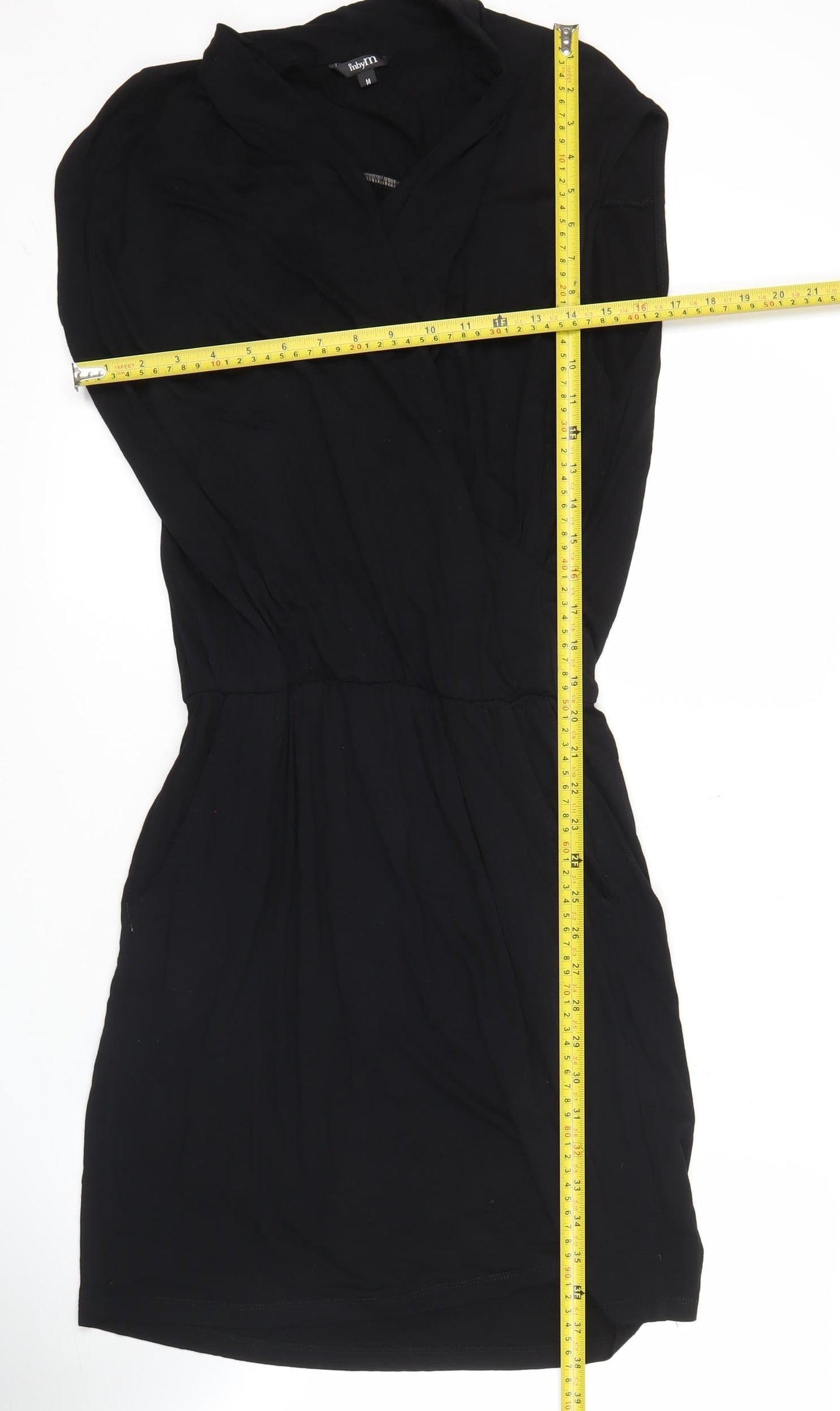 mbyM Womens Black Strapless Knee Length Dress Size M Party Cocktail