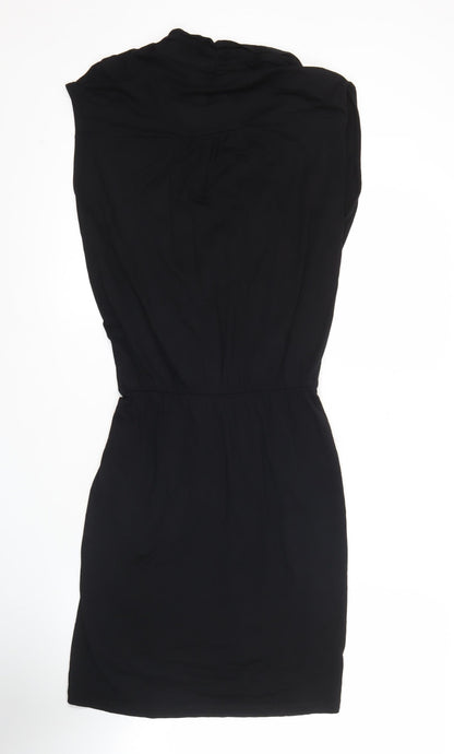 mbyM Womens Black Strapless Knee Length Dress Size M Party Cocktail