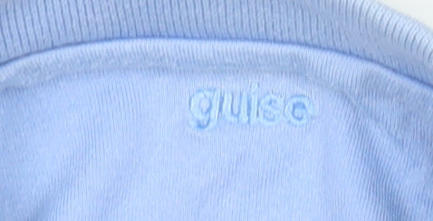 Guise Men’s Blue Striped Cotton Polo Shirt Size L Casual