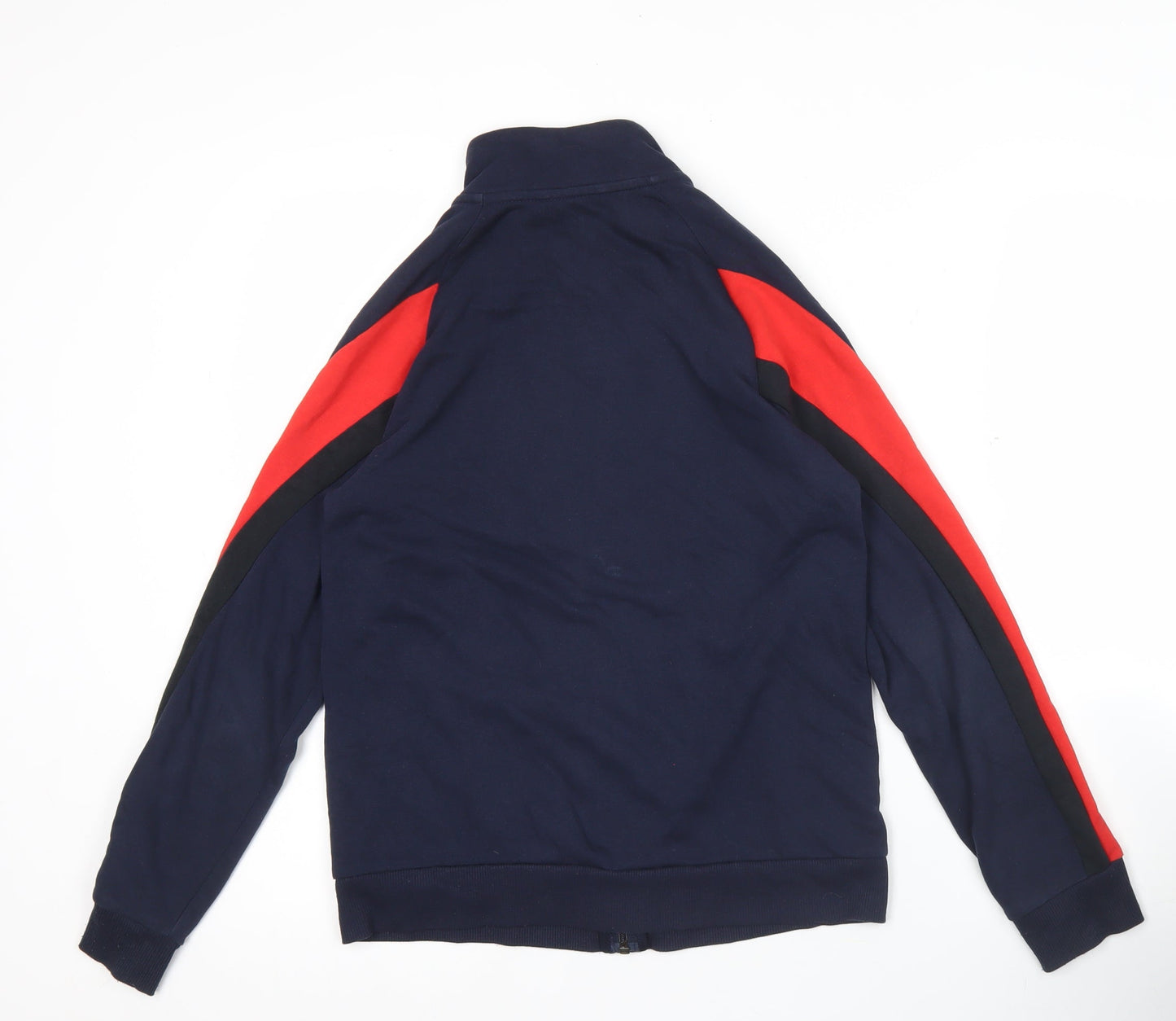 Adidas Boys Blue Track Jacket 12 Years Full Zip Logo Sports Activewear