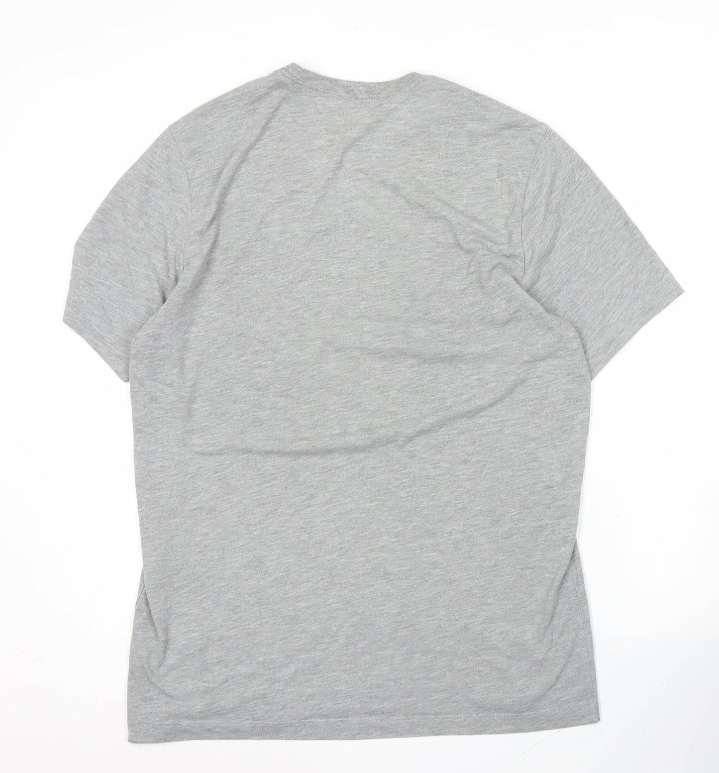 Nike Men's Grey Dri-Fit Athlete Logo T-Shirt Size M