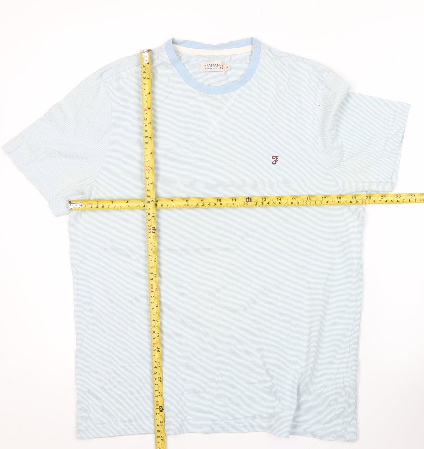 Mens UK Size M Farah Blue  T-Shirt