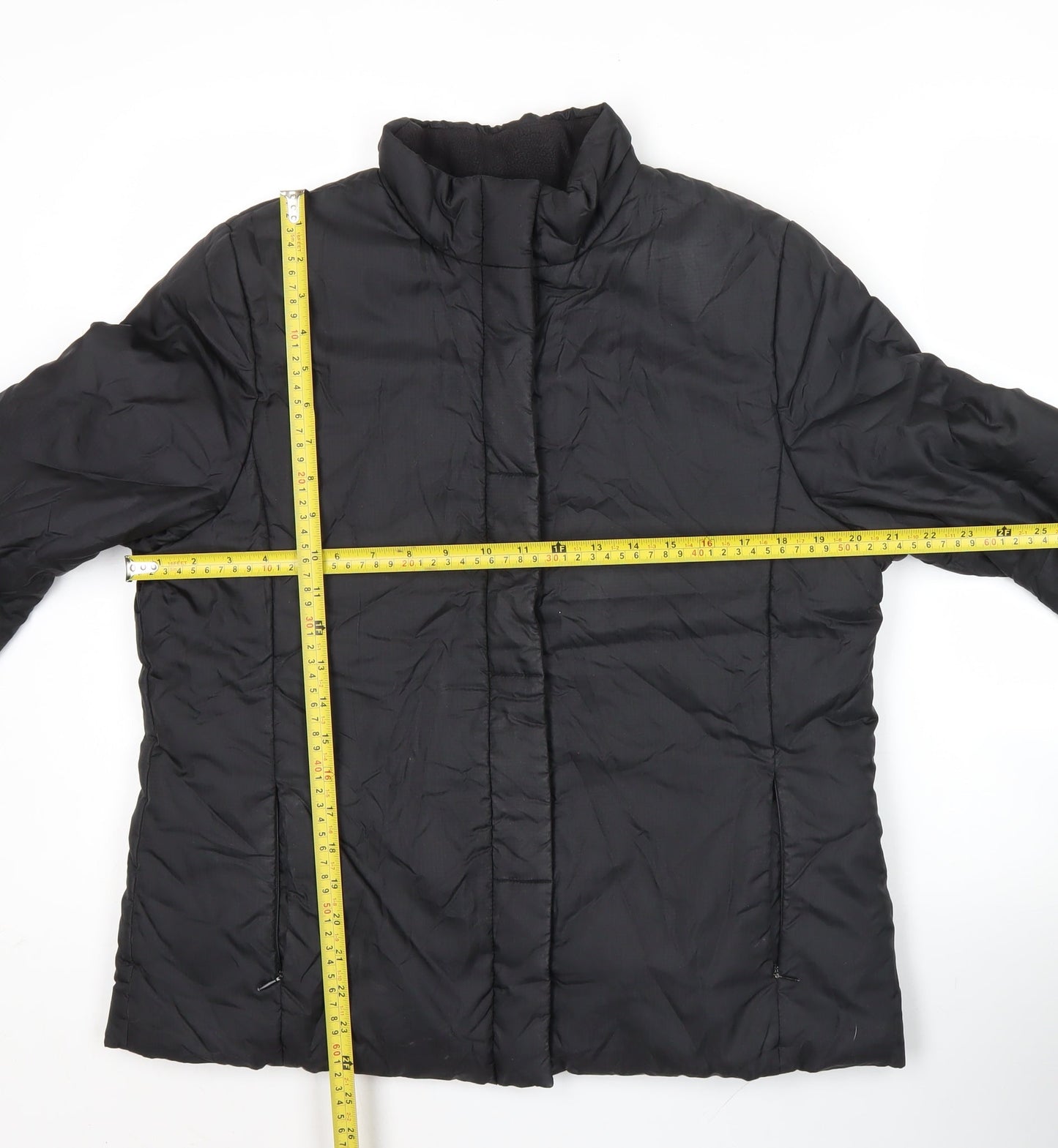 TRADER Womens Black Size 12 Puffer Jacket Winter Coat