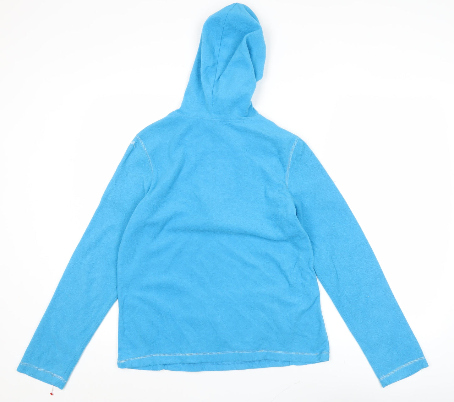Joe Boxer Womens Blue Medium Pullover Hoodie Fleece 1/2 Zip