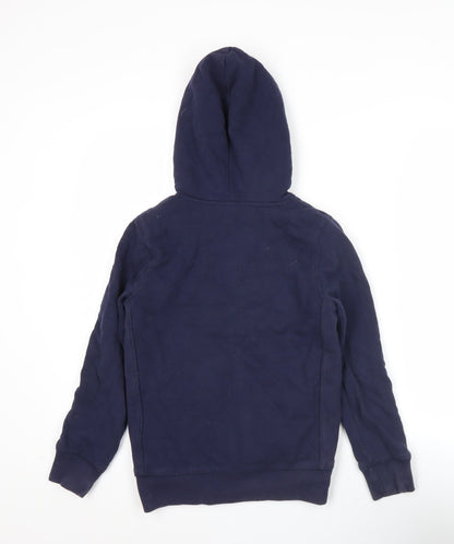 Johnnie b Girls Blue Full Zip Hoodie 9-10 Years Cotton Fleece Winter Jacket