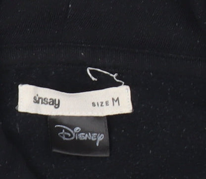 Sinsay Disney Womens Black Hoodie M Mickey Mouse Paris Graphic Pullover
