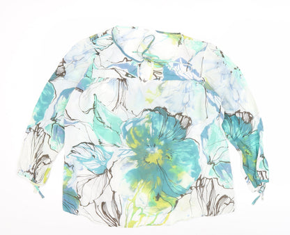 Womens UK Size 14 Marks and Spencer Multicoloured Tunic Blouse