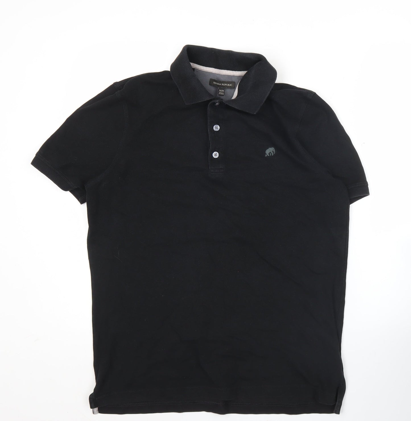 Banana Republic Men's Black M Polo Shirt Cotton Stretch