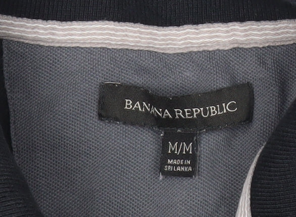 Banana Republic Men's Black M Polo Shirt Cotton Stretch