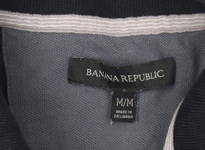 Banana Republic Men's Black M Polo Shirt Cotton Stretch