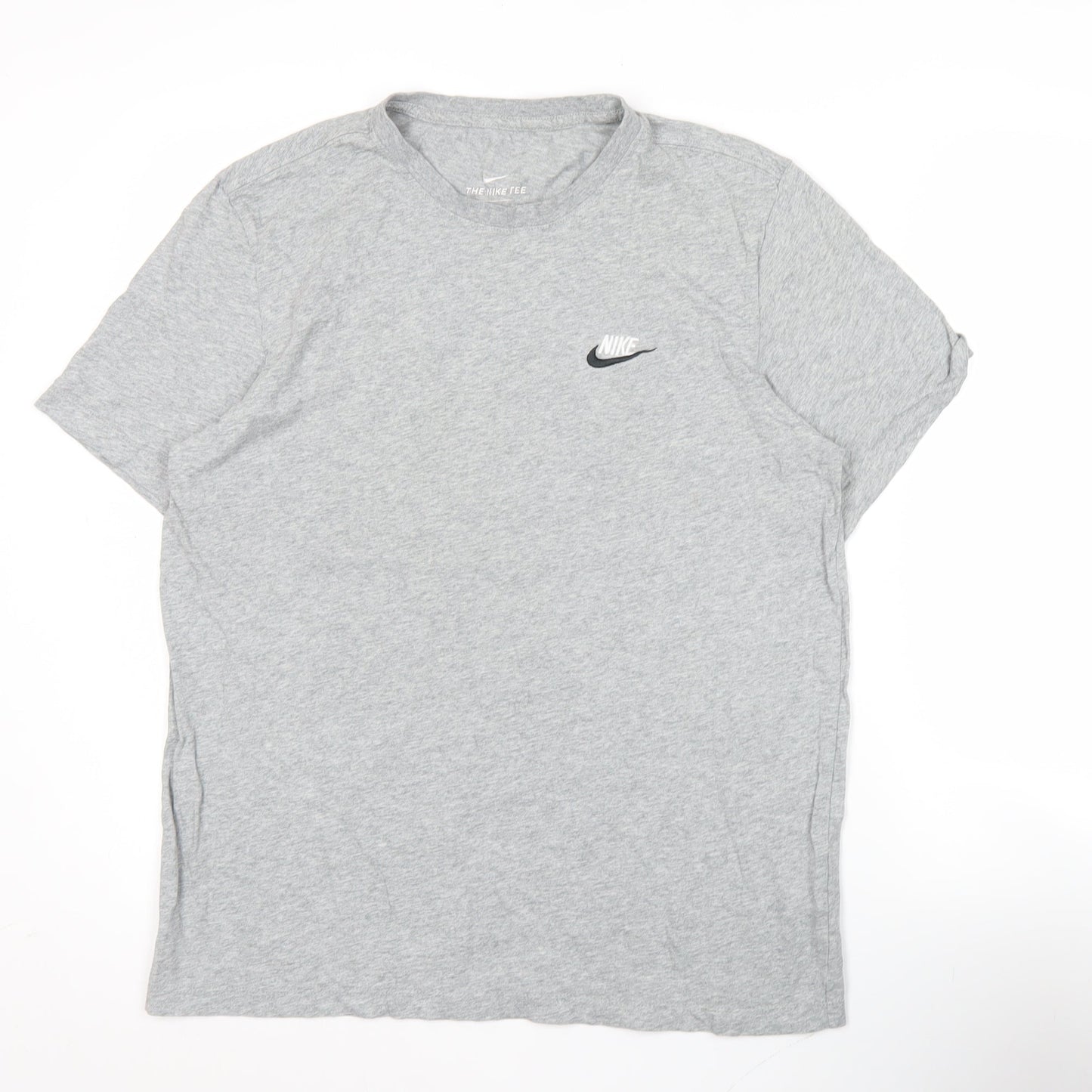 Nike Men's Grey M Casual Short Sleeve Crew Neck Cotton T-Shirt