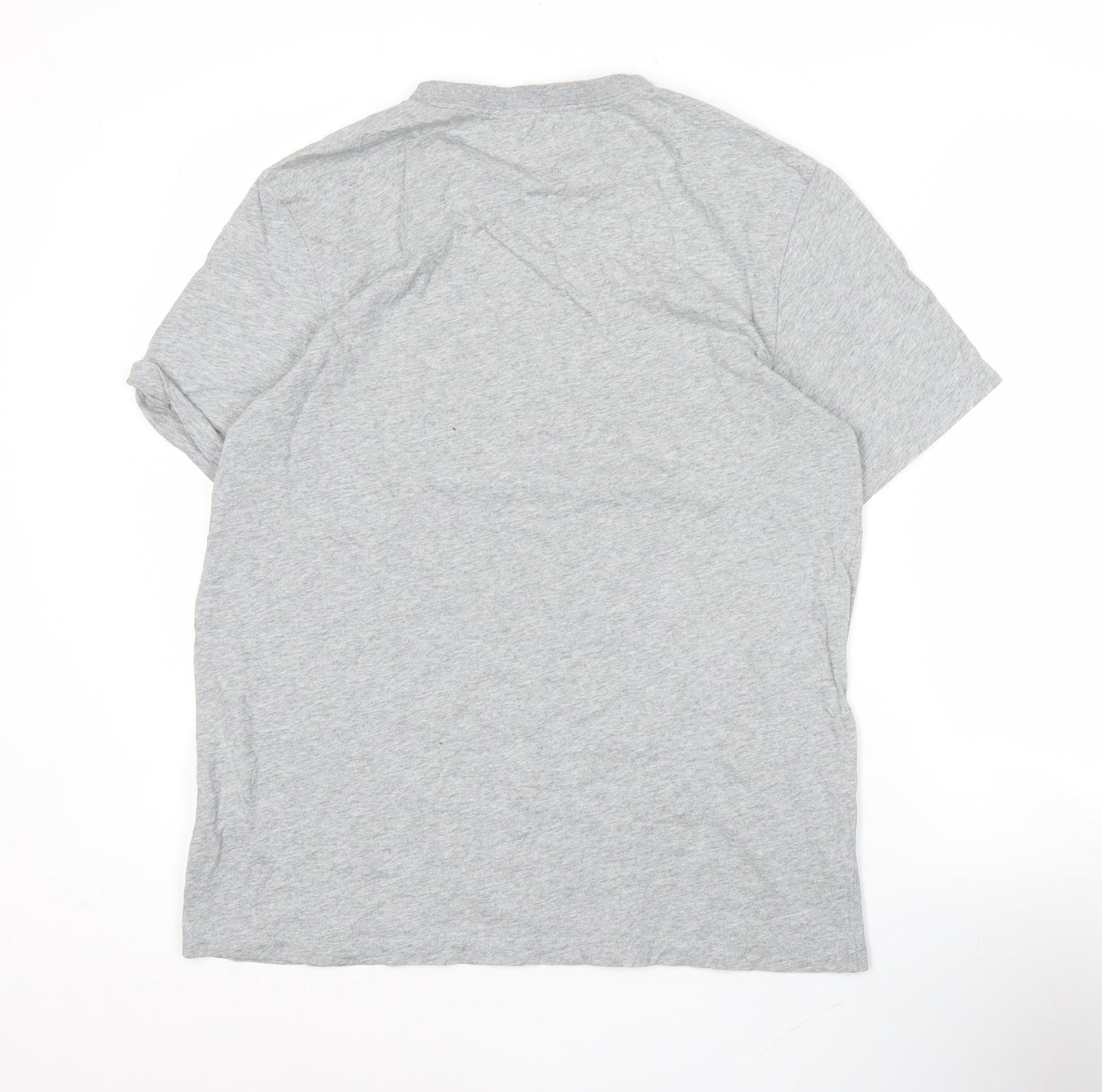 Nike Men's Grey M Casual Short Sleeve Crew Neck Cotton T-Shirt