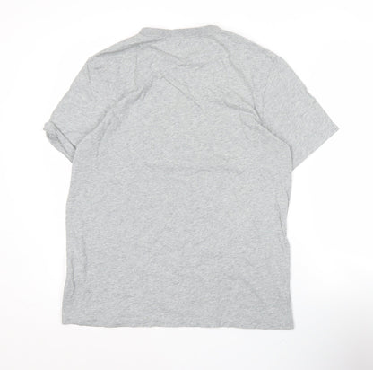 Nike Men's Grey M Casual Short Sleeve Crew Neck Cotton T-Shirt