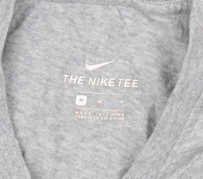 Nike Men's Grey M Casual Short Sleeve Crew Neck Cotton T-Shirt