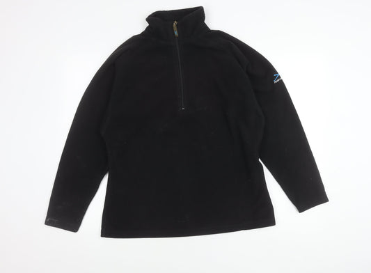 Regatta Women's Black Fleece Pullover Sweatshirt UK 16 Outdoor Walking