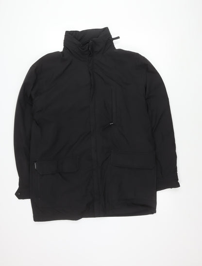 Mens UK Size S Dannimac Black Parka Coat