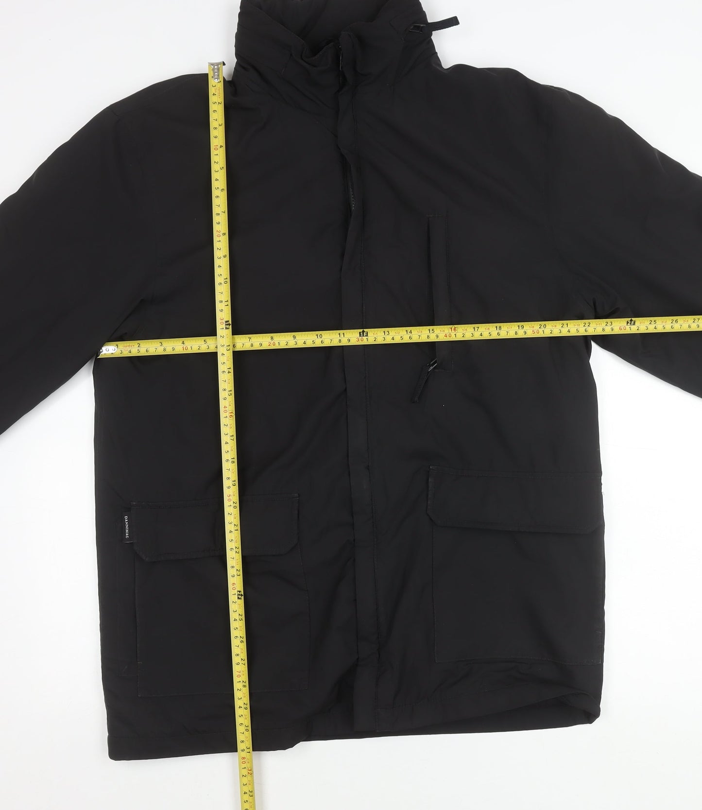 Mens UK Size S Dannimac Black Parka Coat