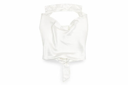 Womens UK Size 12 PRETTYLITTLETHING White Camisole Blouse