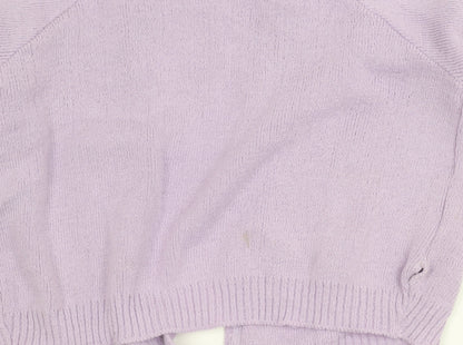 Dance Gear Girls Lilac Acrylic Tie Front Cardigan 28in Size