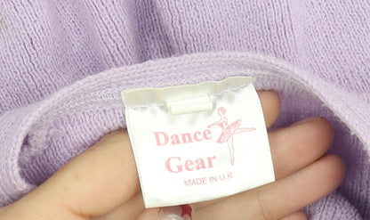 Dance Gear Girls Lilac Acrylic Tie Front Cardigan 28in Size