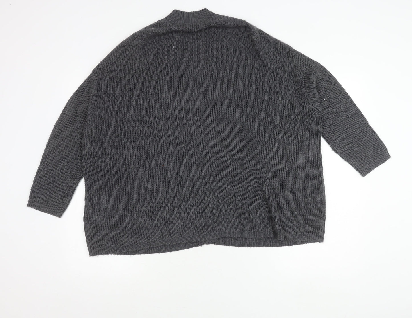 Womens UK Size XS Pull&Bear Grey Cardigan Jumper