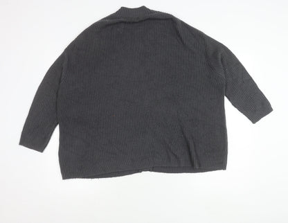 Womens UK Size XS Pull&Bear Grey Cardigan Jumper