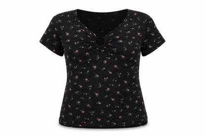 Womens UK Size 14 Dorothy Perkins Black Basic T-Shirt