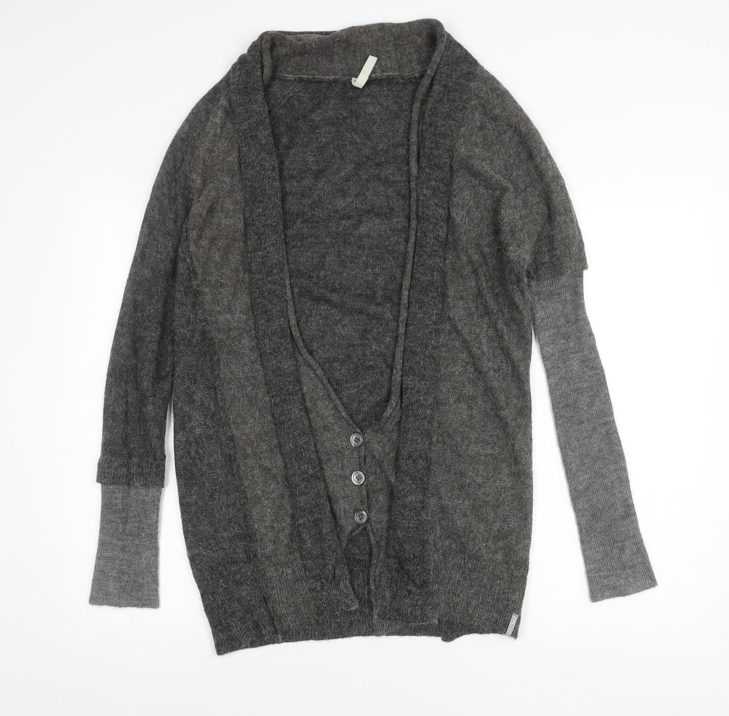Womens UK Size M Firetrap Grey Cardigan Jumper