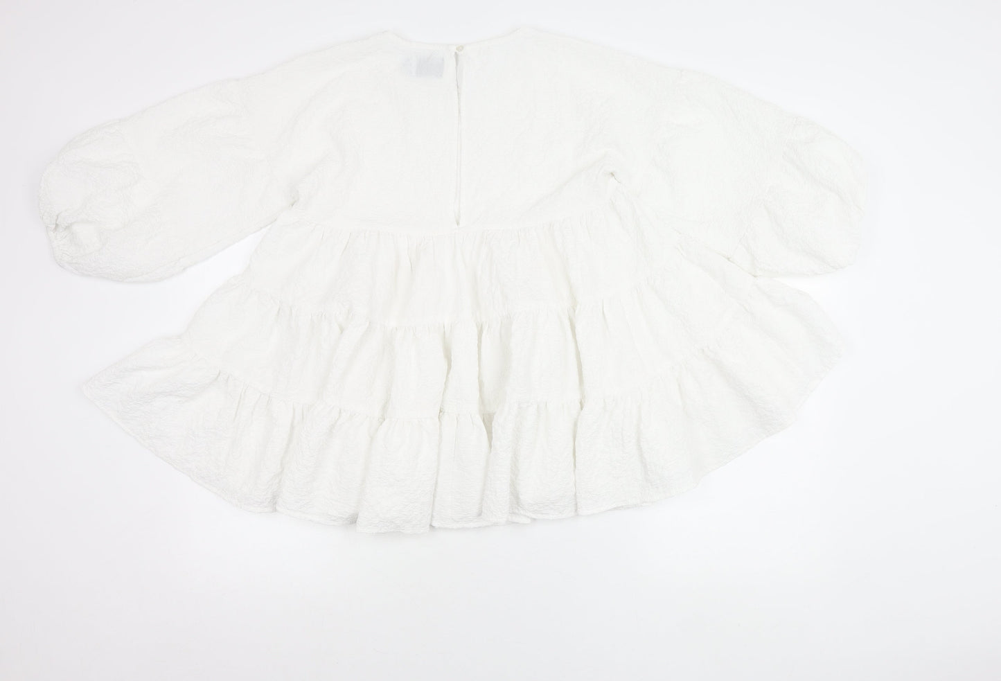 Womens UK Size 6 ASOS Design White Tunic Blouse