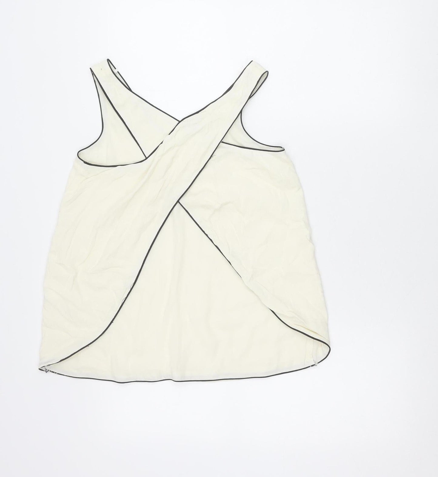 Womens UK Size XS Zara Ivory Camisole Tank