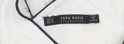 Womens UK Size XS Zara Ivory Camisole Tank