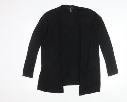 Gap Womens Black Cotton Blend Long Sleeve Cardigan UK S
